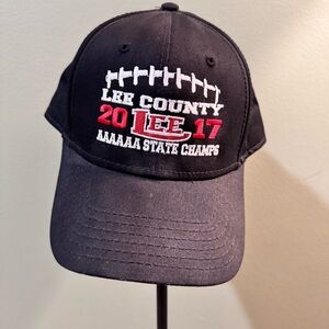 Black Lee County State Champs Cap